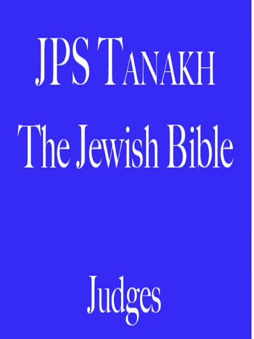 Title details for Judges by The Jewish Publication Society - Wait list